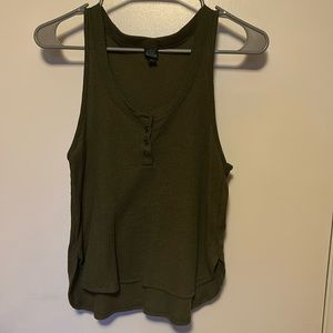 Olive Green Knit Tank